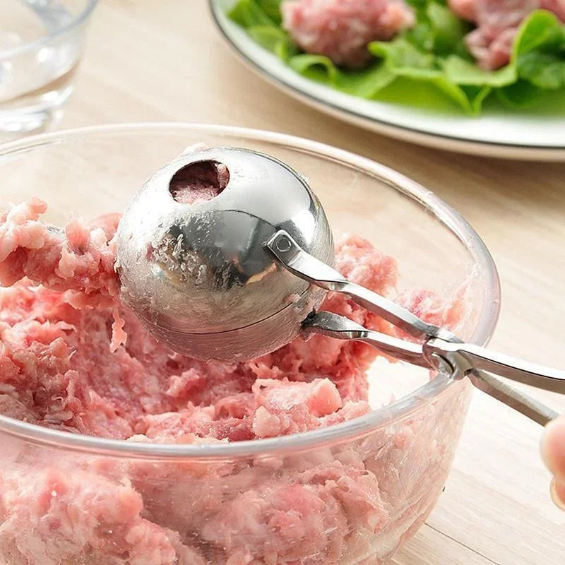 Meat Ball Maker Tool Stainless Steel Clip Round Rice Ball Shaper Spoon Meatball Making Mold Non Stick Stuffed Kitchen Gadget Meat Ball Maker Tool Stainless Steel Clip Round Rice Ball Shaper Spoon Meatball Making Mold Non Stick Stuffed Kitchen Gadget